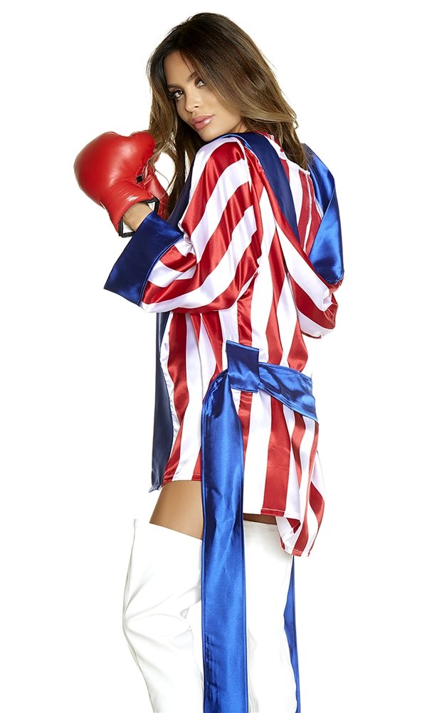 Halloweeen Club Costume Superstore Get Em Boxing Champ Adult Womens Costume