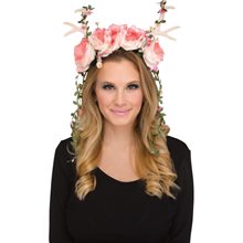 Picture of Pink & White Floral Fawn Headepiece