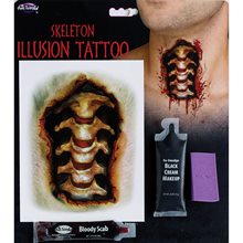 Picture of Skeleton Throat Illusion Tattoo Kit