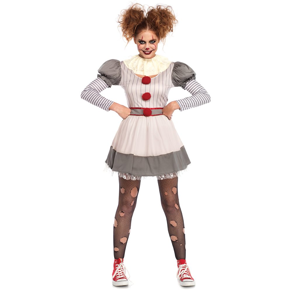 Picture of Creepy Carnival Clown Adult Womens Costume