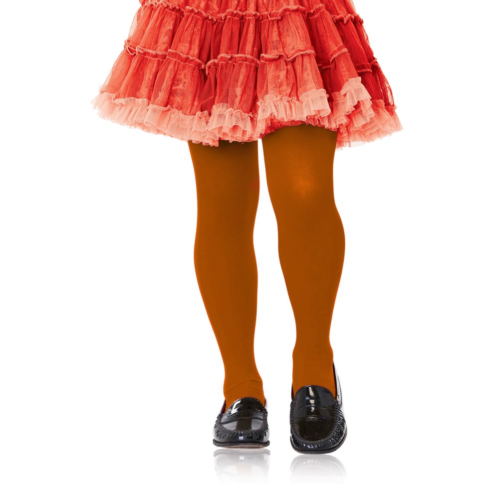 Picture of Orange Child Footed Tights