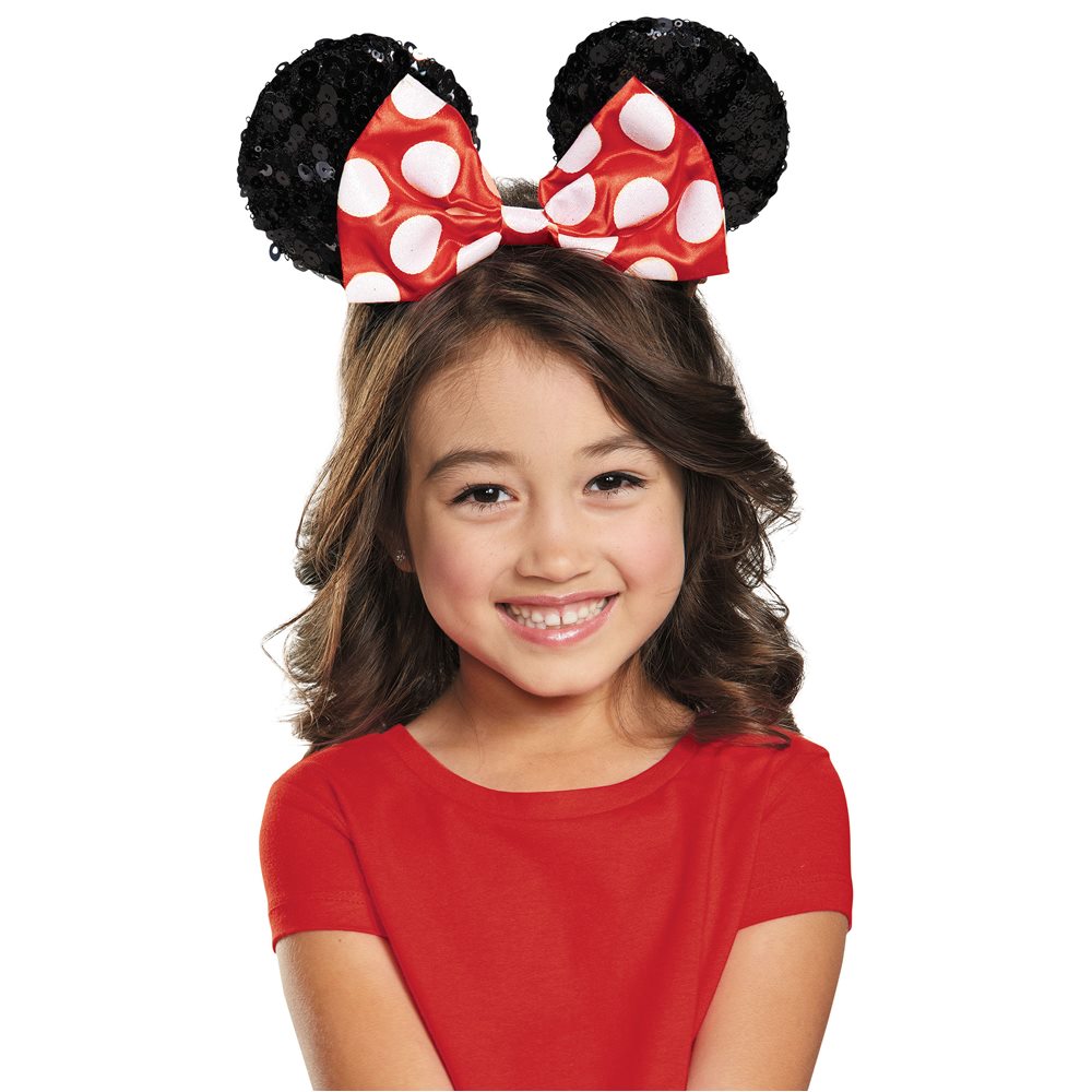 Picture of Red Minnie Mouse Child Sequin Ears