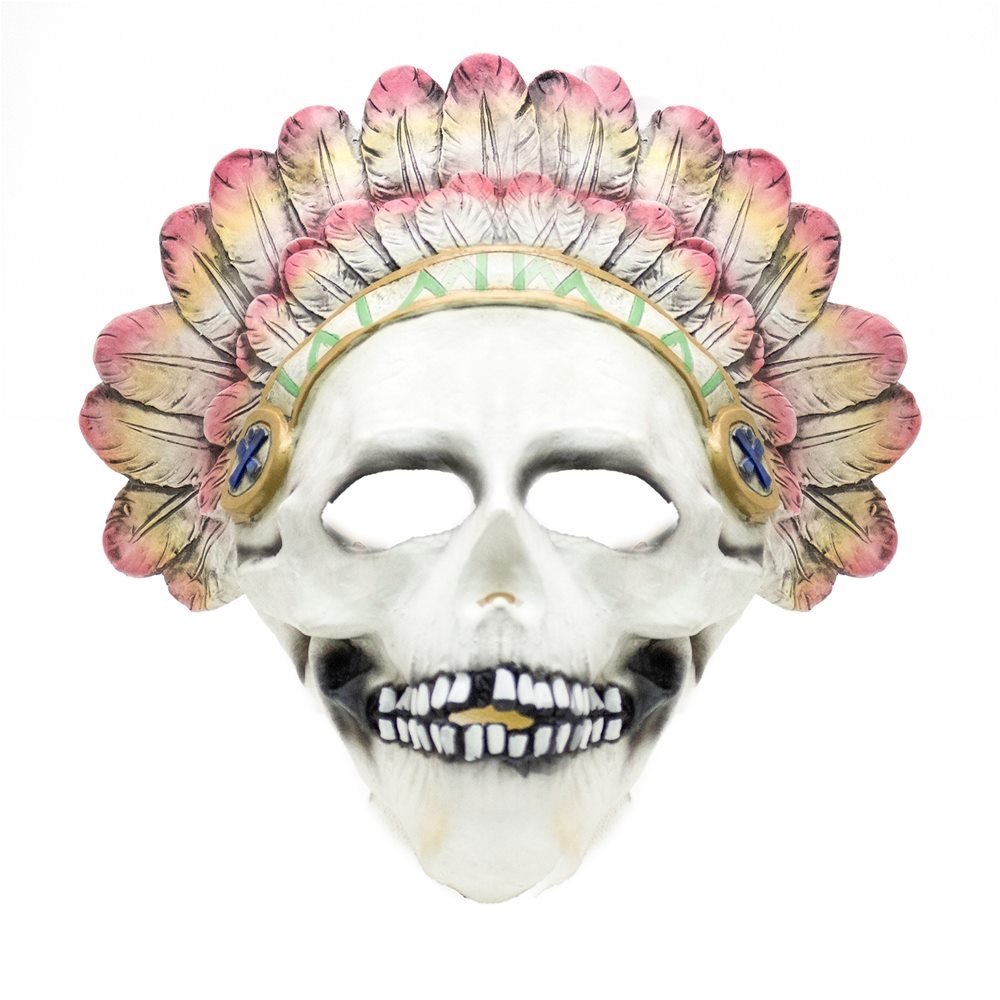 Picture of Biker Skull Latex Mask