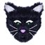 Picture of Furry Black Cat Mask