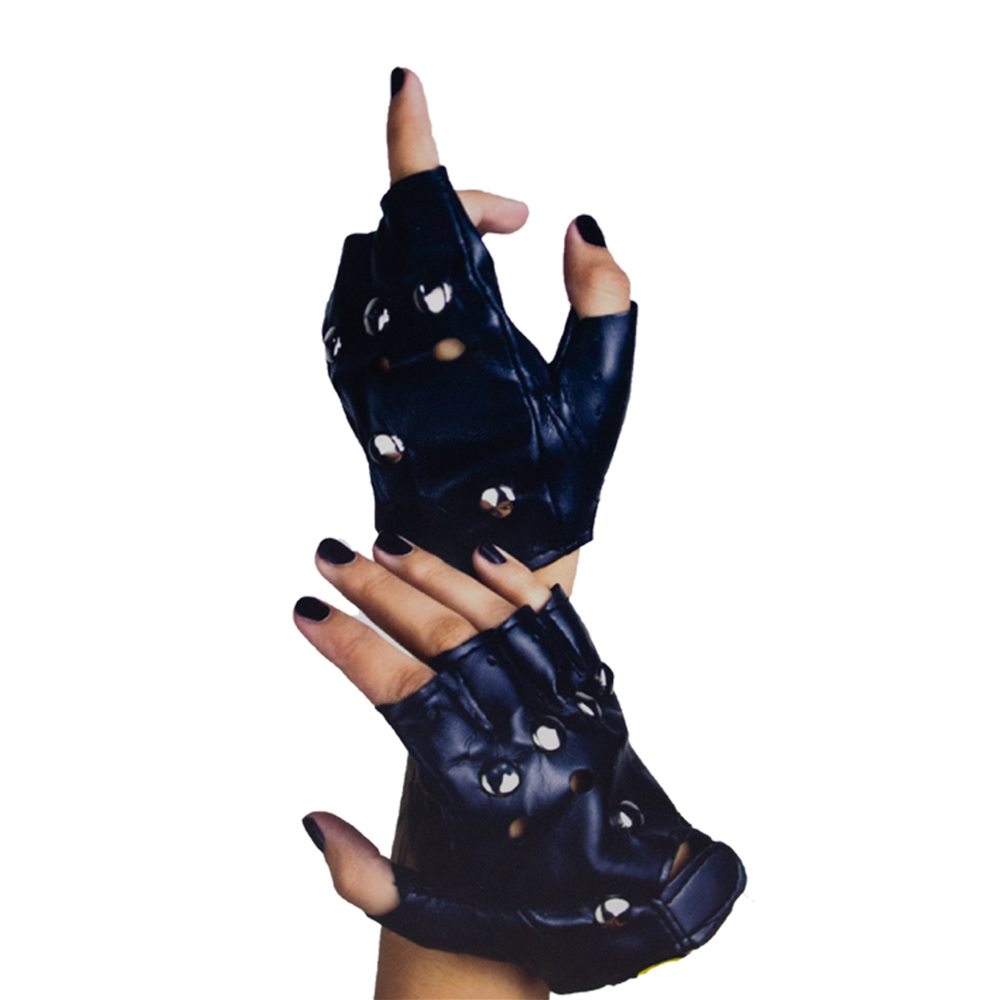 Picture of Black Fingerless Gloves