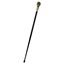 Picture of Gold Steampunk Skull Head Handle Black Metal Walking Cane