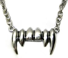 Picture of Silver Vampire Fangs Necklace