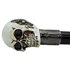 Picture of White Steampunk Skull Head Handle Black Metal Walking Cane